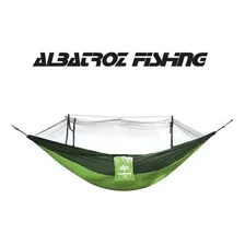 Rede Descanso Com Mosquiteiro Acampamento Albatroz Dc-w02 Cor Verde Foto mini  3