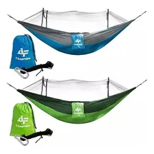 Rede Descanso Com Mosquiteiro Acampamento Albatroz Dc-w02 Cor Verde Foto  mini 1