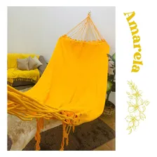 Rede Descanso Dormir Grande Casal Material Premium Reforçado Rede Casal Amarelo Foto mini 2