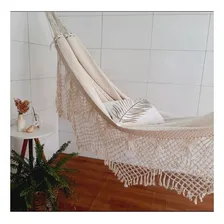 Rede Dormir Descanso Casal 100% Algodão Super Resistente Foto mini  3