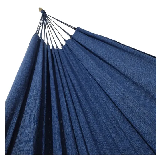 Rede Dormir Descanso Casal Balanço Grande Basica Resistente Cor Azul Foto 1