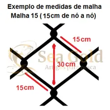 Rede Feiticeira Malha 15 Fio 050 Malha 5 Fio 030 10 Metros Foto mini  3