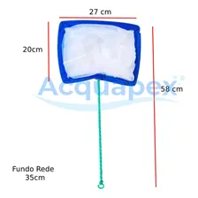 Rede Para Peixe Grande Lago Tanque Aquario NÂș6 (20cmx27cm) Foto mini 2