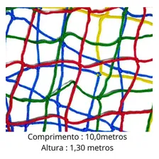 Rede Tela De Segurança Para Cama Elástica Pula Pula Encaixe: 3.00m / 3.05m/ 3.10m Redinha Colorida Val Brinquedos Foto mini  3