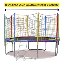 Rede Tela De Segurança Para Cama Elástica Pula Pula Encaixe: 3.00m / 3.05m/ 3.10m Redinha Colorida Val Brinquedos Foto mini 4