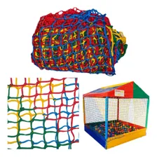 Rede Tela De Segurança Piscina De Bolinhas 2x2m Tela Proteção Para Piscina De Bolinha 2m Val Brinquedos Foto mini 4