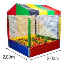Rede Tela De Segurança Piscina De Bolinhas 2x2m Tela Proteção Para Piscina De Bolinha 2m Val Brinquedos Foto mini 3