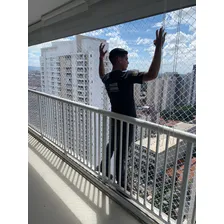 Rede Tela Proteção Janela Gato E Criança 3 Pçs =1,60 X 1,30 Foto mini  2