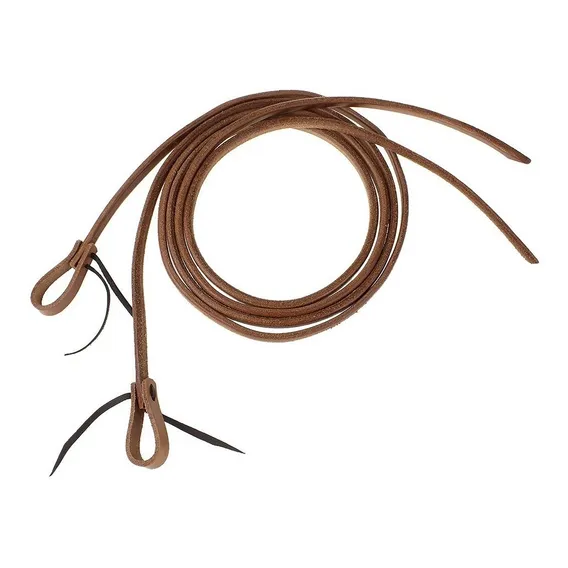 Rédea Aberta Couro Bufalo Grossa Cavalo 16mm Boots Horse Cor Marrom Foto 1