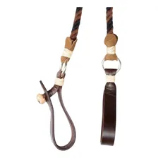 Rédeas Lã Com Biquera De Couro Cavalo Crioulo Laço Comprido Foto mini  3