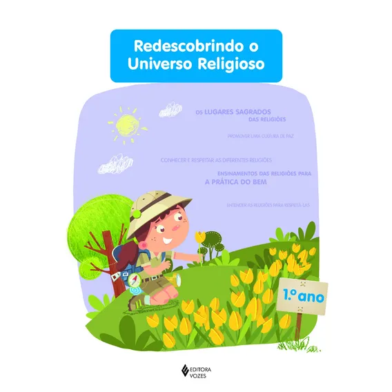 Redescobrindo o Universo Religioso - 1o. ano estudante, de Daldegan, Viviane Mayer. Redescobrindo o universo religioso Editorial Editora Vozes Ltda. em português, 2014 Foto 1