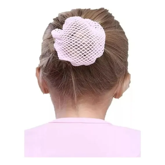 Redinha Cabelo Para Penteados Coque Para - Ballet Cor Branco Foto 1