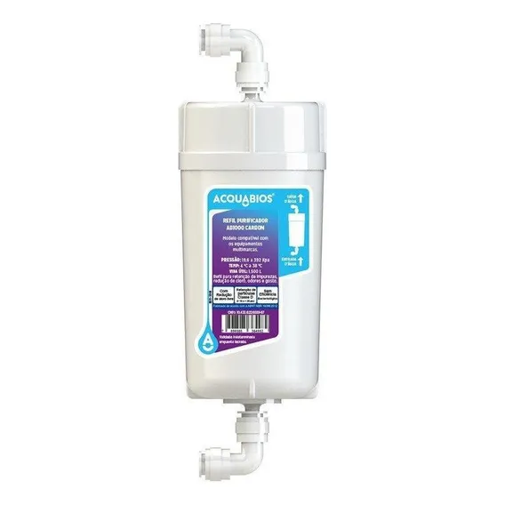 Refil Acquabios Ab1000 Carbon Cor Branco Foto 1