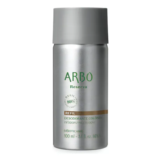 Refil Arbo Reserva Desodorante Colônia 100ml Fragrância Arbo Foto 1