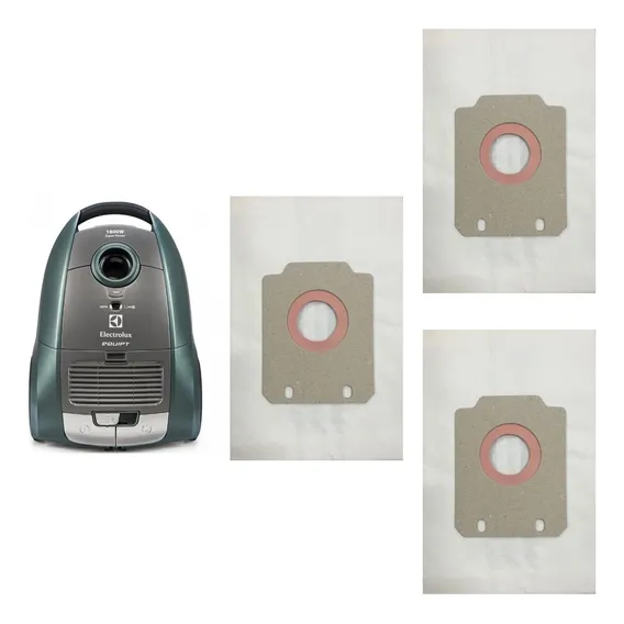 Refil Aspirador De P贸 Electrolux Equipt Antigo Eqp02 Kit C/3 Foto 1