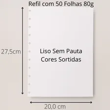 Refil Caderno Inteligente Grande Colorido 80gr 50fls Un Pm Foto mini 4