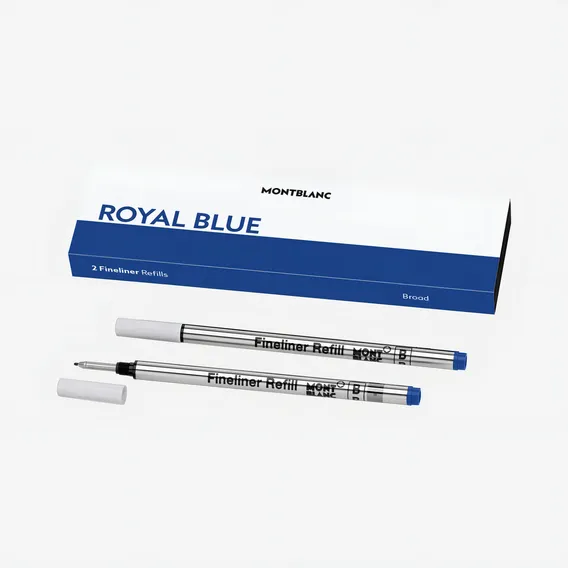 Refil Caneta Montblanc Fineliner Cor Azul B Broad Cx C/ 2 U Foto 1