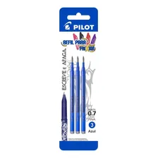 Refil Caneta Pilot Frixion Ball Apaga Com Calor Azul 3unid Foto mini 1