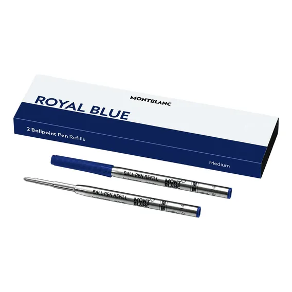 Refil Carga Ballpoint Ballpen Caneta Mont Blanc M Cor Azul Foto 1