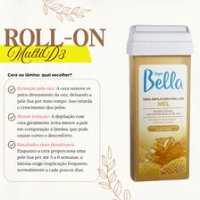 Refil Cera Depilatória Roll-on Mel Depil Bella 100g Foto mini  2
