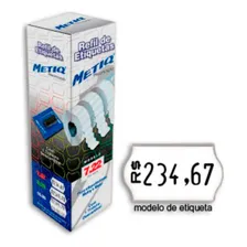 Refil De Etiquetas P/aparelho Etiquetador 7.22 Metiq cx15000 Foto mini 3