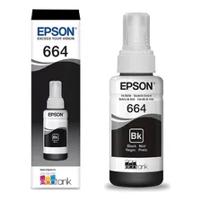 Refil De Tinta Epson 664 T664120 Preto 70ml Foto mini 1