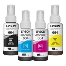 Refil De Tinta Epson T664 Kit 4 Cores T6641204p Foto mini 3