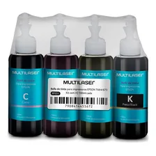 Refil De Tinta Impressoras Epson 100ml Kit C/4 Multi - Rf031 Foto mini 1