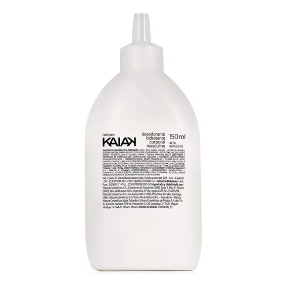 Refil Desodorante Hidratante Corporal Kaiak Masculino 150ml Foto 1
