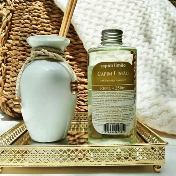 Refil Difusor Capim Limão 250ml Marca Capim Limão Foto 1