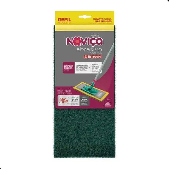 Refil Esfregão Esfrebom Abrasivo Mop Limpeza Bettanin Noviça Foto 1