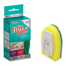 Refil Esponja Para Dispenser Esfrebom Lava Louça Panela Copo Foto mini  2