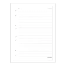 Refil Fichário Flex 40 Folhas Credeal - Papel Branco Pautado Foto mini 2