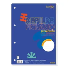 Refil Fichário Flex 40 Folhas Credeal - Papel Branco Pautado Foto mini 1