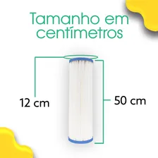Refil Filtro Big Blue Plissado Lavável 20 X 4 1/2 50 Micra Cor Branco Foto mini  2