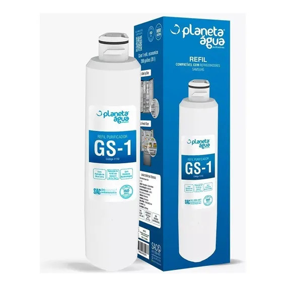 Refil Filtro De Água Gs-1 Geladeira Samsung Da29-00020a 1110 Foto 1