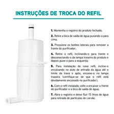 Refil Filtro Hidrofiltos Refil Purificador Gioviale CompatÃvel com Purificador Gioviale Lorenzetti Carvão Ativo Cor Branco Glaciar Foto mini 4