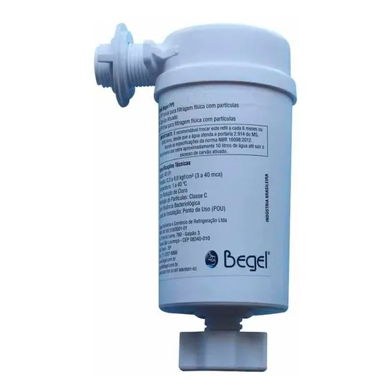 Refil Filtro Interno Bebedouro E Purificador Purestil Begel Foto 1