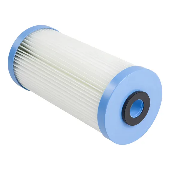 Refil Filtro Plissado Lavável Big Blue 10x4 1/2 25 Micra Branco Foto 1