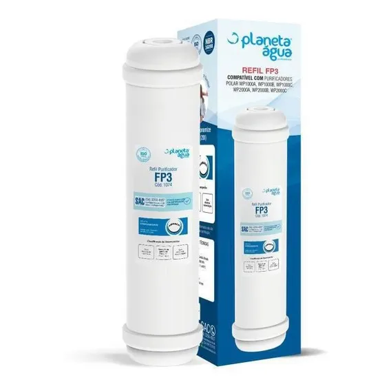 Refil Filtro Vela Fp3 Para Purificadores Polar T33 Geladeira Foto 1