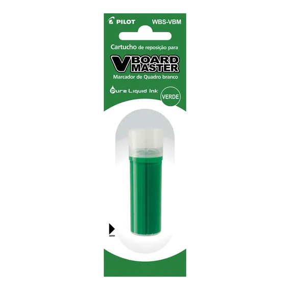 Refil Marcador De Quadro Branco Pilot - Cx-12 Cor Verde Foto 1