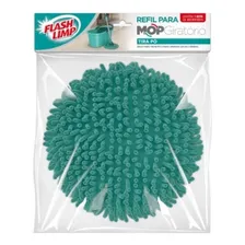 Refil Mop Girat贸rio Fit Original Flash Limp Tira P贸 Cor Verde Foto mini 3