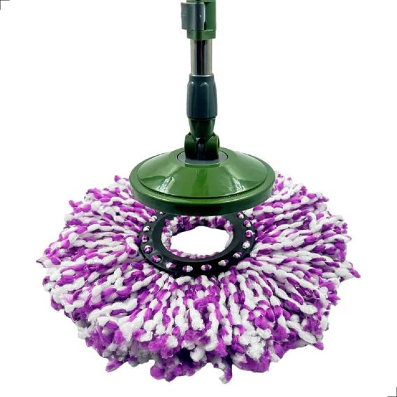 Refil Mop Tira P贸 Girat贸rio Esfreg茫o 360 Universal Lava Seca Foto 1