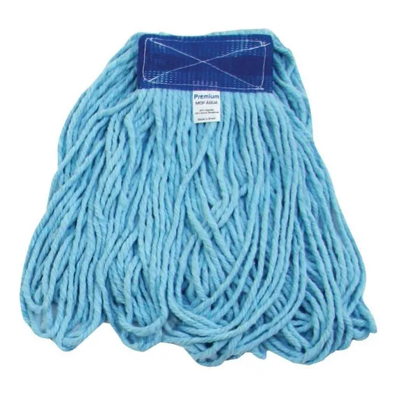 Refil Mop Umido Ponta Dobrado Azul 320 Gramas Bralimpia Foto 1