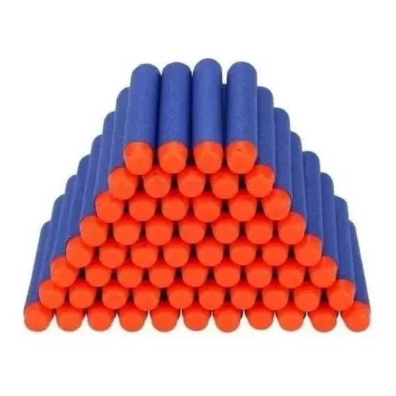 Refil Munição Dardos Bala Brinquedo Para Nerf 60 Unidades Foto 1