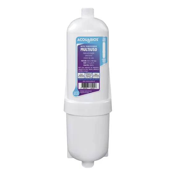 Refil Purificador Acquabios Multiuso Filtro Para Bebedouro Foto 1
