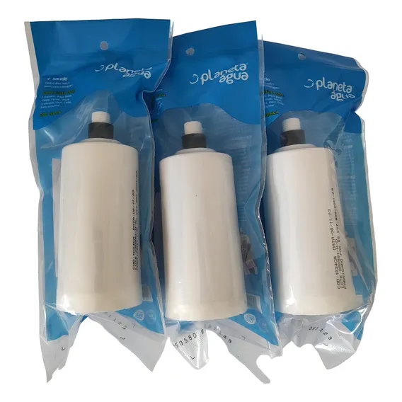Refil Purificador Lorenzetti Acqua Bella E Vitale - Kit C/ 3 Cor Branco Foto 1