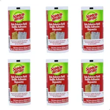 Refil Rolo Adesivo Tira Pelos 3m Scotch Brite 6 Unidades Cor Unica Foto mini 1