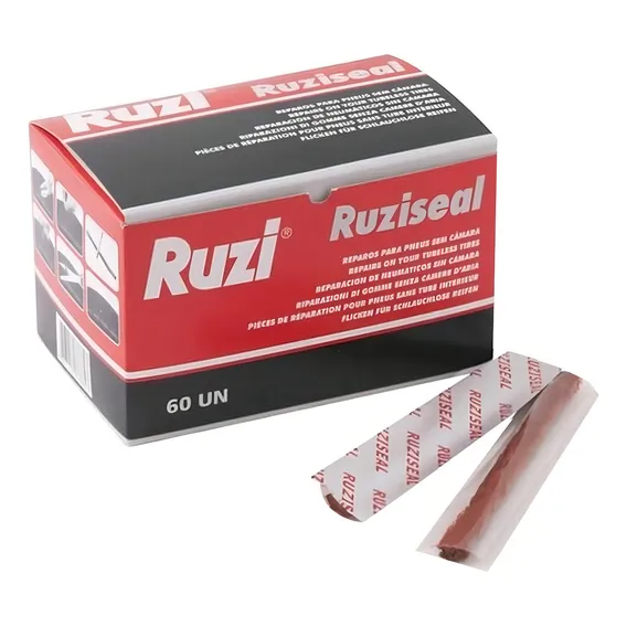 Refil Ruziseal 100mm Cx 60 Unid Vipal Reparo P Pneu Foto 1