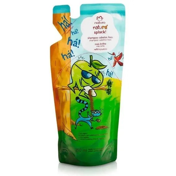 Refil Shampoo Cabelos Lisos Natura Naturé Splack 250ml Foto 1